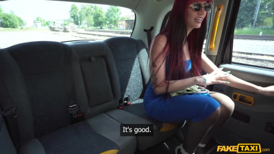 Redhead chick with round ass Yenifer Chacon likes taxi sex