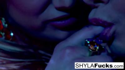 Enchanting Shyla Stylez's lesbian action