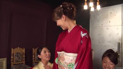 Asian orgy sex with aristocratic Reiko Kobayakawa and Akari Asagiri from Zenra